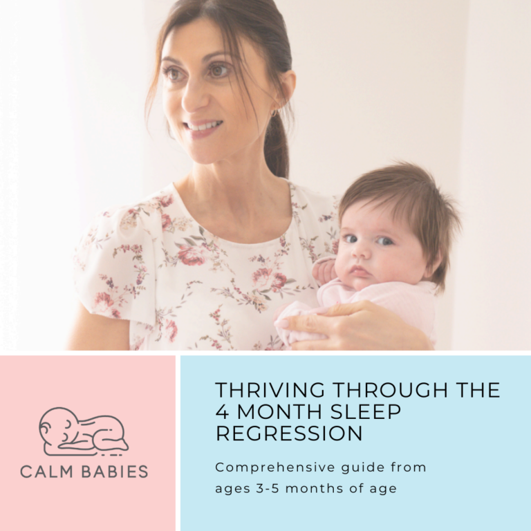 Carmel Morabito holding a baby - Calm Babies Sleep Consultant