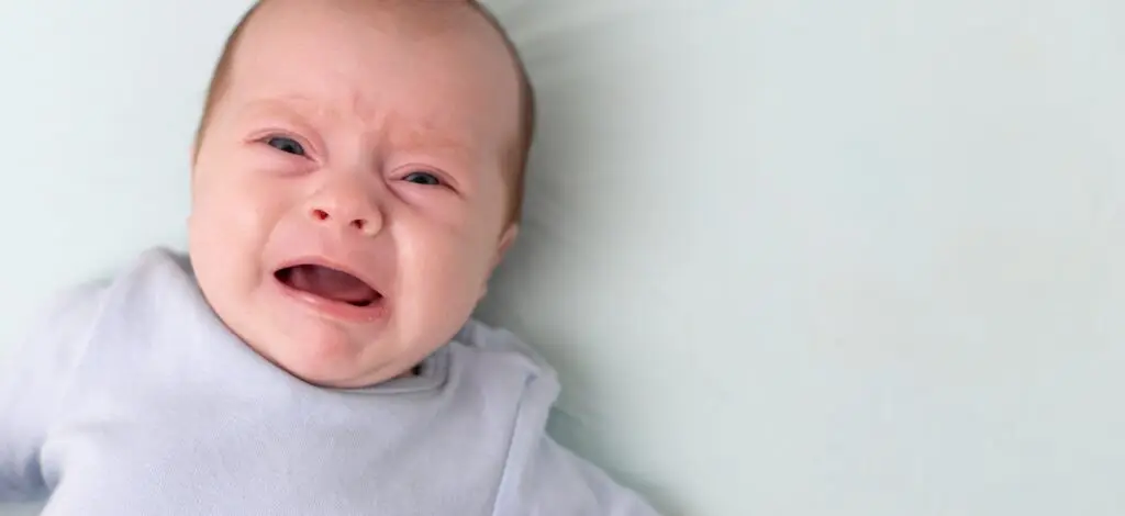 baby crying while going through a sleep regression